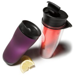 Pike Street 16-Ounce Soft-Grip Tumbler and 17-Ounce Water Bottle