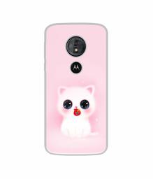 Amazon Brand - Solimo Designer Kitty UV Printed Soft Back Case Mobile Cover for Motorola Moto G6 Play/Motorola Moto E5