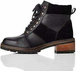 Amazon Brand: Find Leather Panelled Hiker Women's Ankle Boots