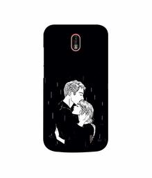 Amazon Brand - Solimo Designer Couples Standing in Rain 3D Printed Hard Back Case Mobile Cover for Nokia 1