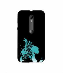 Amazon Brand - Solimo Designer Lady Vector N 3D Printed Hard Back Case Mobile Cover for Motorola Moto G 3rd Generation