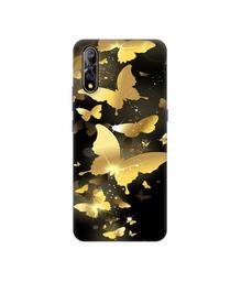 Amazon Brand - Solimo Designer Golden Butterfly Pattern 3D Printed Hard Back Case Mobile Cover for Vivo S1 / Vivo Z1x