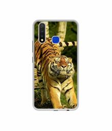 Amazon Brand - Solimo Designer Tiger UV Printed Soft Back Case Mobile Cover for Vivo U20