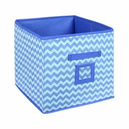 Amazon Brand - Solimo Printed Fabric Storage Box, Medium, Set of 1, Yellow