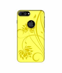 Amazon Brand - Solimo Designer Sunflower Pattern 3D Printed Hard Back Case Mobile Cover for Apple iPhone 7 Plus (Logo Cut)