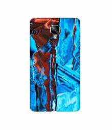 Amazon Brand - Solimo Designer Zik Zak Color Mixing 3D Printed Hard Back Case Mobile Cover for OnePlus 3 / OnePlus 3T