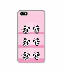 Amazon Brand - Solimo Designer Panda Pattern UV Printed Soft Back Case Mobile Cover for Huawei Honor 4X