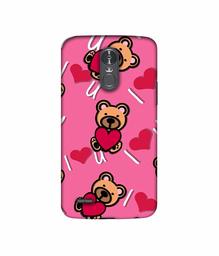 Amazon Brand - Solimo Designer Heart Holding Bear 3D Printed Hard Back Case Mobile Cover for LG Stylus 3