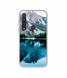 Amazon Brand - Solimo Designer Lake Mountain UV Printed Soft Back Case Mobile Cover for Motorola Moto G8 Plus