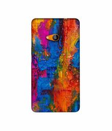 Amazon Brand - Solimo Designer Dark Multicolor Canvas 3D Printed Hard Back Case Mobile Cover for Microsoft Lumia 535