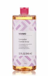 Amazon Brand - Solimo Lavender Castile Soap, 32 fl. oz