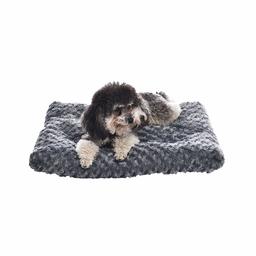 AmazonBasics Pet Dog Bed Pad - 23 x 18 x 2.5 Inch, Grey Swirl