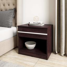 Amazon Brand - Solimo Vega Engineered Wood Bed Side Table (Espresso Finish)