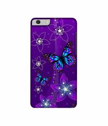 Amazon Brand - Solimo Designer Butterflies 3D Printed Hard Back Case Mobile Cover for Micromax Canvas Knight 2 E471