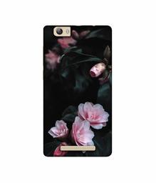 Amazon Brand - Solimo Designer Dark Flowers Photography UV Printed Soft Back Case Mobile Cover for Lava A97