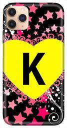 Amazon Brand - Solimo Designer Heart Pattern Alphabet-K 3D Printed Hard Back Case Mobile Cover for Apple iPhone 11 Pro Max