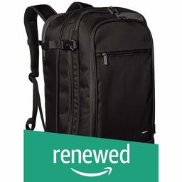 (Renewed) AmazonBasics 46 Ltrs Carry-On Travel Backpack, Black