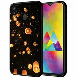 Amazon Brand - Solimo Designer Flying Lantern Printed Hard Back Case Mobile Cover for Samsung Galaxy M20 (D1295)