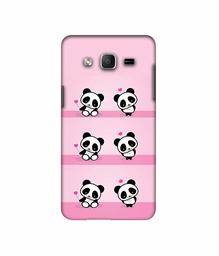 Amazon Brand - Solimo Designer Panda Pattern 3D Printed Hard Back Case Mobile Cover for Samsung Galaxy On7