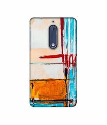 Amazon Brand - Solimo Designer Glass Paint 3D Printed Hard Back Case Mobile Cover for Nokia 5