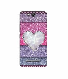 Amazon Brand - Solimo Designer Stone Heart 3D Printed Hard Back Case Mobile Cover for Micromax Canvas Juice 3 Q392