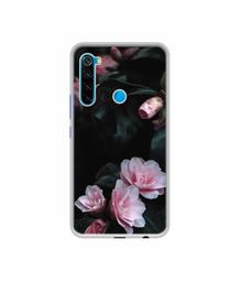 Amazon Brand - Solimo Designer Dark Flowers Photography UV Printed Soft Back Case Mobile Cover for Mi Redmi Note 8