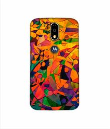 Amazon Brand - Solimo Designer Multicolor Texture 3D Printed Hard Back Case Mobile Cover for Motorola Moto G4 Plus (with Logo Cut)