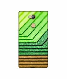 Amazon Brand - Solimo Designer Green Shad Texture 3D Printed Hard Back Case Mobile Cover for Sony Xperia L2