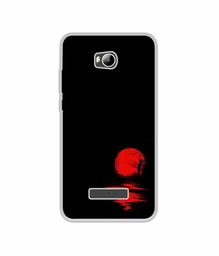 Amazon Brand - Solimo Designer Red Moon UV Printed Soft Back Case Mobile Cover for Micromax Canvas Spark 3 Q385