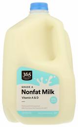 365 by Whole Foods Market, Grade A Milk, Nonfat, 128 Fl Oz