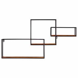 Amazon Brand – Rivet Contemporary Cubic Iron 3-Shelf Floating Unit - 18.11