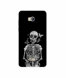 Amazon Brand - Solimo Designer Skeletan 3D Printed Hard Back Case Mobile Cover for Micromax Bolt Q336