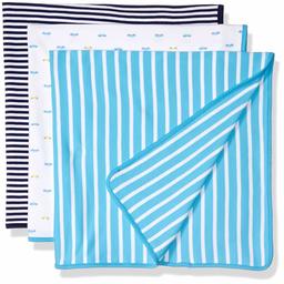 Amazon Essentials Baby 3-Pack Swaddle Blanket, Boy Car, One Size