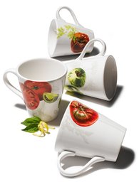 Pinzon Tomato 10-Ounce Mugs