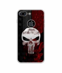 Amazon Brand - Solimo Designer Punisher Skull UV Printed Soft Back Case Mobile Cover for Apple iPhone 7 Plus (Logo Cut)