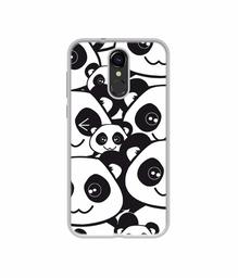 Amazon Brand - Solimo Designer Panda Texture UV Printed Soft Back Case Mobile Cover for Lava Z70