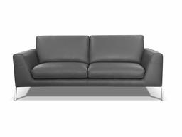 Amazon Brand - Alkove Kutina Hand-Crafted Leather Sofa, 3 Seater, 94 x 203 x 87cm, Grey