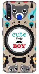 Amazon Brand - Solimo Designer Cute Little Boy Grey Pattern 3D Printed Hard Back Case Mobile Cover for Vivo Y19 / Vivo U20