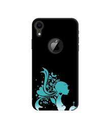 Amazon Brand - Solimo Designer Lady Vector N 3D Printed Hard Back Case Mobile Cover for Apple iPhone XR (Logo Cut)