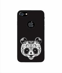 Amazon Brand - Solimo Designer Panda Illustrator 3D Printed Hard Back Case Mobile Cover for Apple iPhone 7 (with Logo Cut)