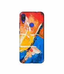 Amazon Brand - Solimo Designer Color Impression On Canvas 3D Printed Hard Back Case Mobile Cover for Xiaomi Redmi Note 7 Pro