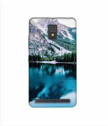 Amazon Brand - Solimo Designer Lake Mountain 3D Printed Hard Back Case Mobile Cover for Lenovo A6600