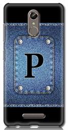 Amazon Brand - Solimo Designer Button Jeans Alphabet-P 3D Printed Hard Back Case Mobile Cover for Gionee S6s