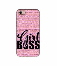 Amazon Brand - Solimo Designer Girl Boss On Pink Sparkle 3D Printed Hard Back Case Mobile Cover for Vivo Y81i