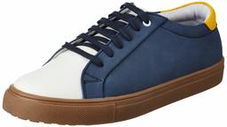 Amazon Brand - House & Shields Men's Navy/White/Yellow Sneakers-11 UK (45 EU) (12 US) (AZ-HS-005)