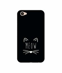 Amazon Brand - Solimo Designer Meow UV Printed Soft Back Case Mobile Cover for Vivo V5 Plus