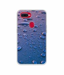 Amazon Brand - Solimo Designer Water Drops UV Printed Soft Back Case Mobile Cover for Oppo F9 Pro