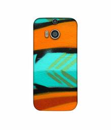 Amazon Brand - Solimo Designer Brush Art 3D Printed Hard Back Case Mobile Cover for HTC One M8