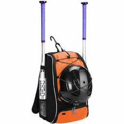 AmazonBasics Youth Baseball Equipment Backpack, Orange