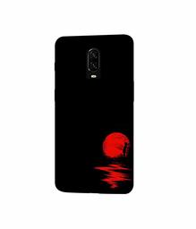 Amazon Brand - Solimo Designer Red Moon 3D Printed Hard Back Case Mobile Cover for Oneplus 6T